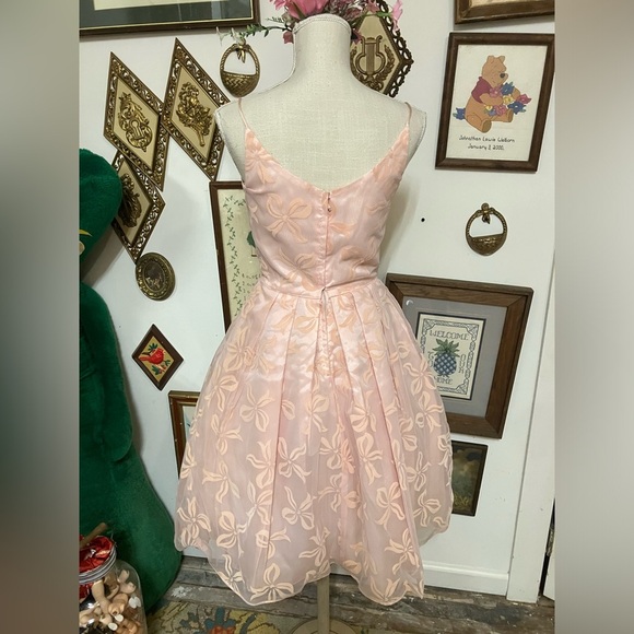 1950s/60s Union Label burnt out velvet Lolita style dress - Picture 5 of 15